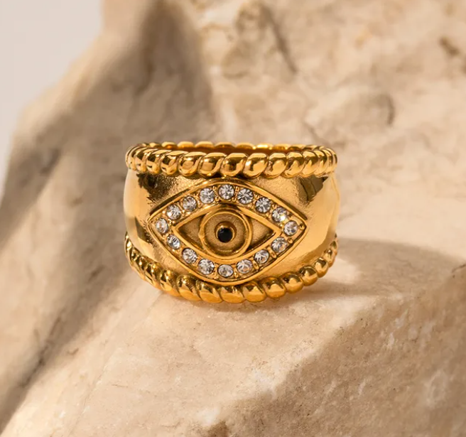 Sunbeam Evil Eye Ring