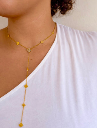 GOLD CLOVER NECKLACE