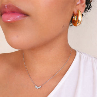 SILVER CRESCENT NECKLACE