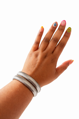 Silver Snake Bangle
