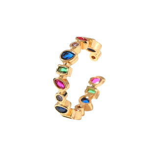 Tiara Gold Stone Ring