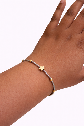 Two-toned star bracelet