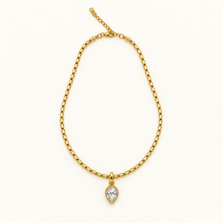 Teardrop Box Chain Necklace
