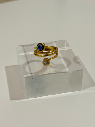 EVIL EYE STONE RING
