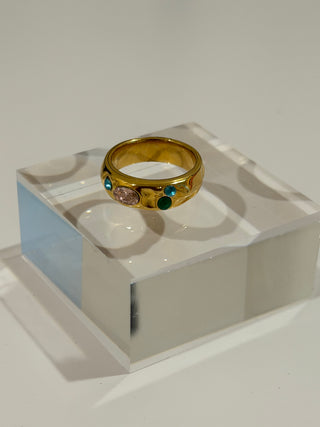 MULTI-COLOR GEM RING