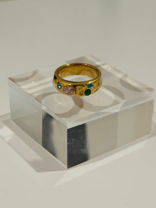 MULTI-COLOR GEM RING