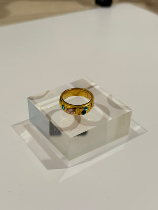 MULTI-COLOR GEM RING