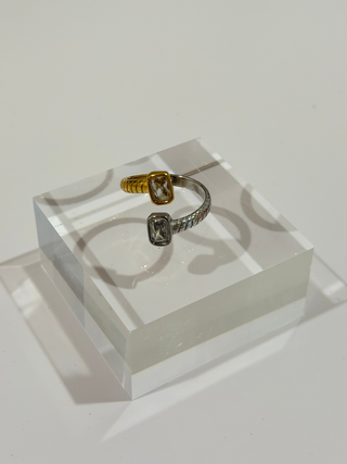 STACKED STONE RING