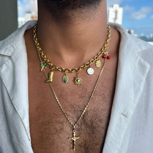 Adam De Sol Charm Necklace