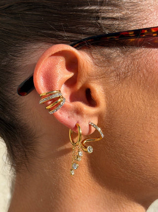 Aurelia Four Row Pavé Ear Cuff