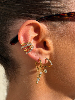 Rain Huggie Hoops