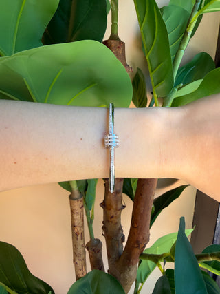 Triple Halo Bangle