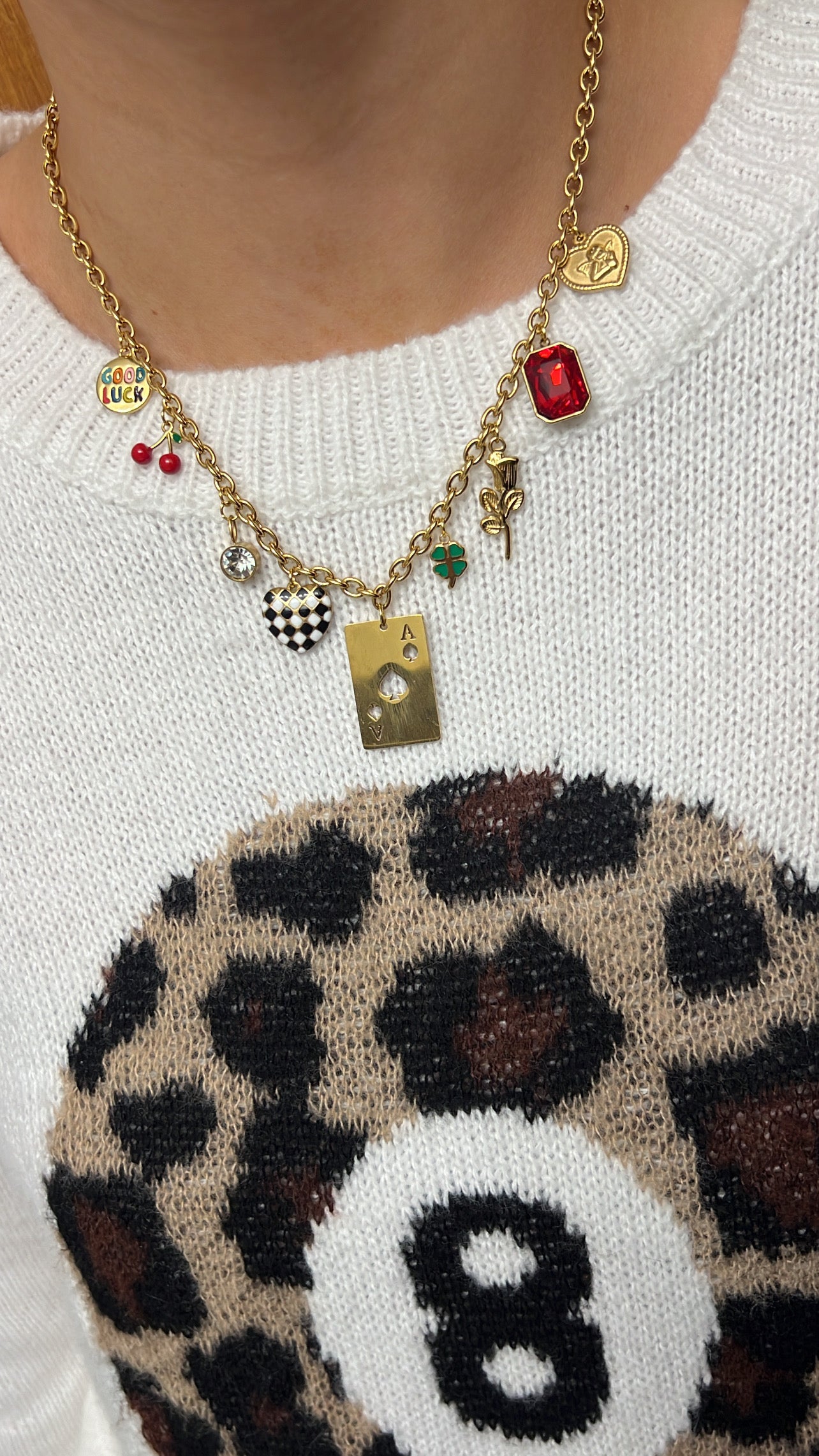 Lucky Girl Syndrome Charm Necklace