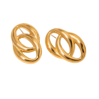 Raquel Duo Earrings Gold