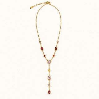 Pretty in Pink Lariat Necklace