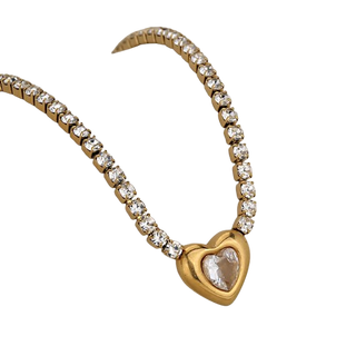 Dee Heart Necklace Gold