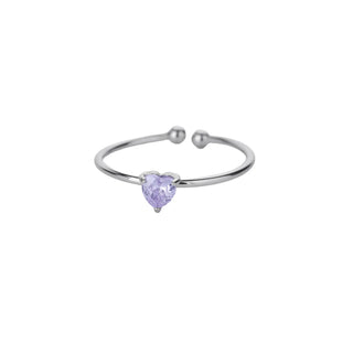 Royal Alexandrite Heart Ring