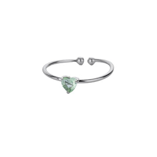 Royal Peridot Heart Ring