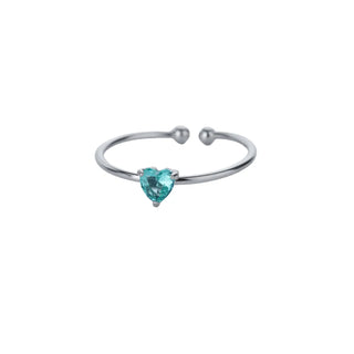 Royal Turquoise Heart Ring
