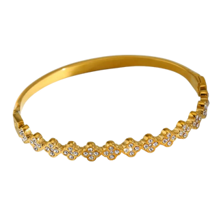 Else Crystal Flower Bangle