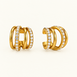 Aurelia Four Row Pavé Ear Cuff