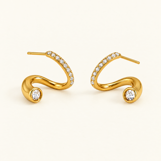 Sirène Pavé Swirl Earrings