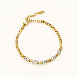 Marquis Cuban Mini Bracelet