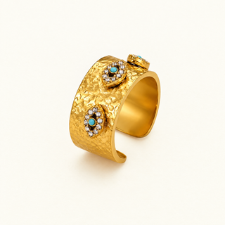 Talia Evil Eye Cuff Ring