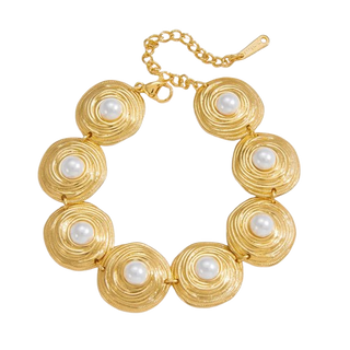 Ariel Gold Pearl Bracelet