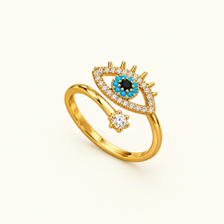Evil Eye Wrap Ring